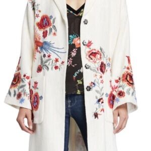 Johnny Was Biya Ovadio Embroidered Coat